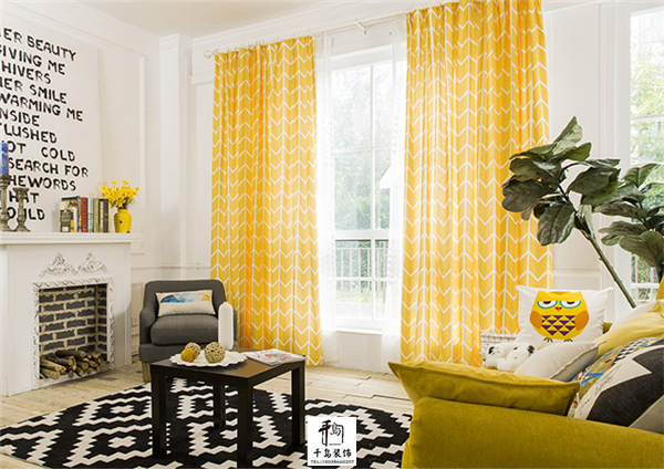 清新窗簾，大自然的味道