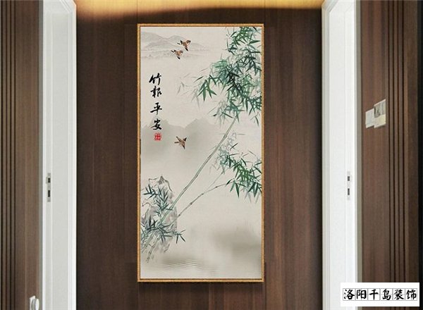 竹報(bào)平安裝飾畫(huà)